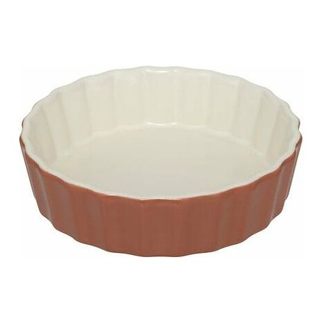 Mini tortiera, 12 cm di diametro, in ceramica rossa (1/2)