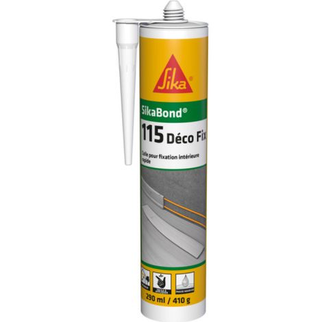 Sika – Colle multi-usage à maintien immédiat pour plinthes et cadres en bois – Résistance élevée sur béton et mortier – Application facile en intérieur et extérieur (1/4)