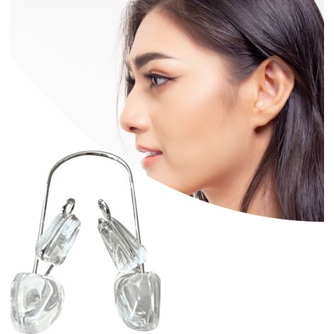 Redresseur Nasal Nocturne en Silicone Souple, Correcteur de Forme du Nez Transparent à Double Embout (1/5)