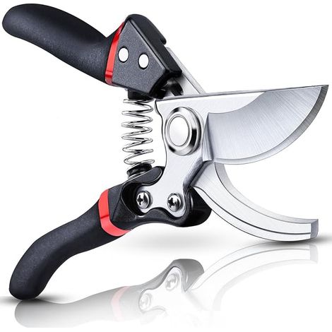 Secateur de Jardin, Sécateur Professionnel Branches, Jardinage Cisaille Sequateur, Ciseaux Branche Secateurs Coupe Tronc Tranchant Ciseau Plante Spring Sécateurs (1/5)