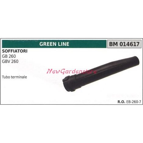 Tubo terminale soffiatore GB 260 GBV 260 GREENLINE 014617