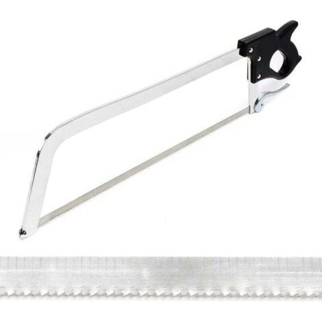 XL Scie Boucher professionnelle Manuelle Outil Cuisine Gastronomie Lame Charcutier Viande Gros Os (1/5)