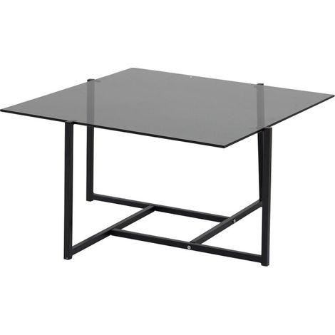 Table Basse Design "Hybrid" 80cm Noir (1/5)