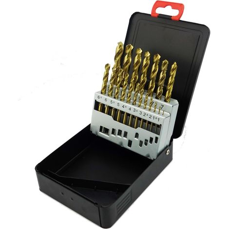 Bohrer Set HSS Rundschaft TiN Kunststoff Anzeige 19 (1/5)