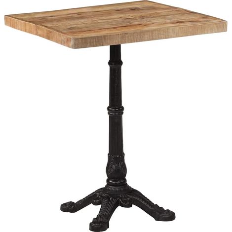 Maison Exclusive - Table de bistro 60x60x77 cm Bois de manguier brut (1/5)