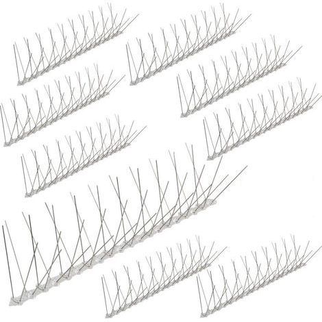Pair 10 Meter Anti-Tauben-Spikes aus Polycarbonat – 4 Reihen  Professionelle, effektive und langlebige Lösung, um Schädlinge fernzuhalten