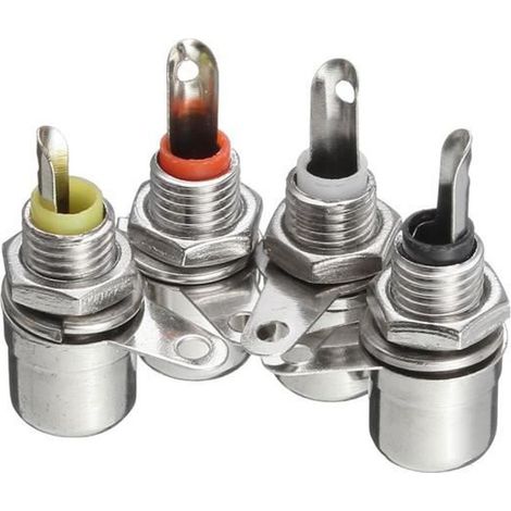 TEMPSA 4PCS RCA Phono Châssis Panneau Prise Connecteurs