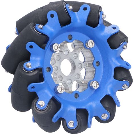 4-Zoll-Omnidirektionalräder für Roboterautos, SPCC-Stahlachse, TPU-Gummirolle, Omni Left Components 5606-0100-0100 (1/5)