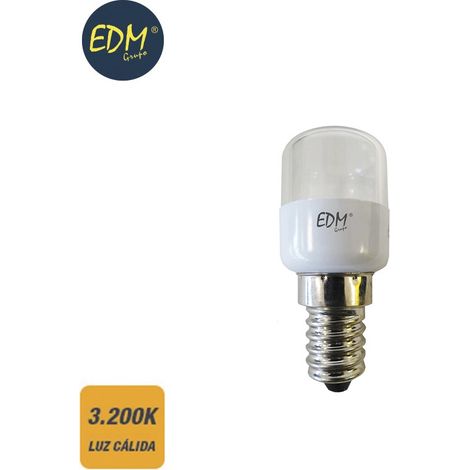 Röhrenförmige LED-Kühlschranklampe E14 0,5 W 55 lm 3200 K warmes Licht ø2,6 x 60 cm EDM
