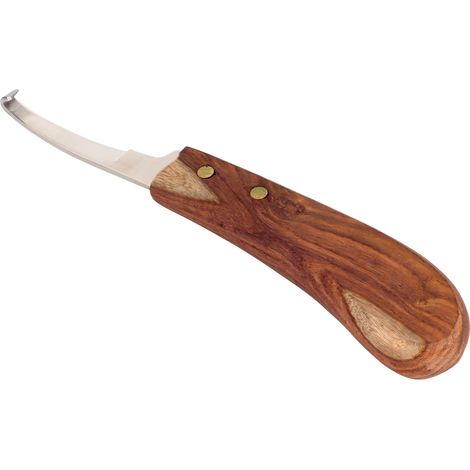 Couteau à Sabot en Acier pour Bétail avec Manche en Bois - Outil de Parage Pointu pour Onglons, Usage Ferme et Élevage (1/5)