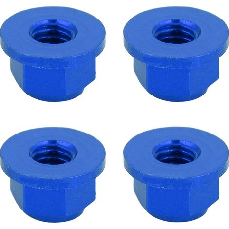 4 pièces écrous de roue en aluminium M4 pour véhicule tout-terrain 1/12 Fayee WL 12423, bleu 0119NB (1/5)