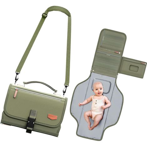 Matelas à langer imperméable de grande taille, facile à nettoyer et à transporter, pour la maison ou les voyages en plein air (1/5)