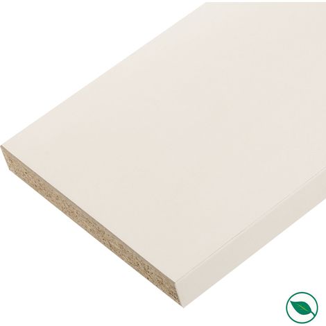 Forestea – Plan de travail stratifié blanc 1800 x 600 x 28 mm – Label PEFC 75% – Épaisseur 28 mm pour cuisine moderne