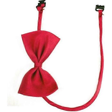 Collar con lazo ajustable para perros y gatos, color rojo. (1/2)