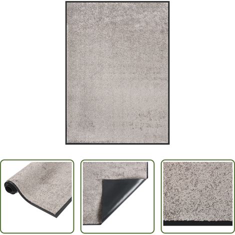 Tapis d'entrée - Paillasson Gris 60x80 cm (1/5)