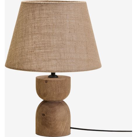 Lampe de table en bois de manguier Diniz SKLUM ↑18 cm (1/5)