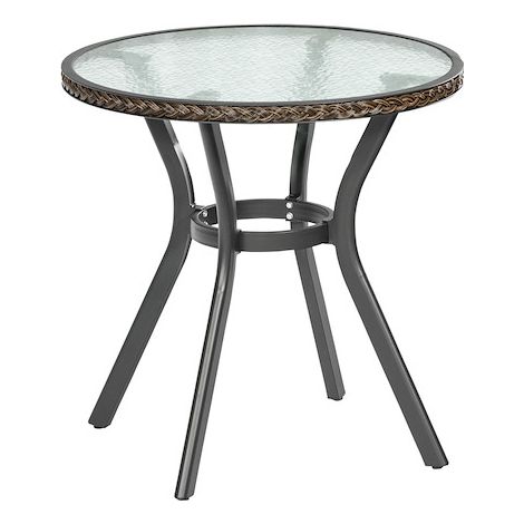 Ravenna Tisch Ø 70cm Graphit/Schoko Alu/Kunststoff