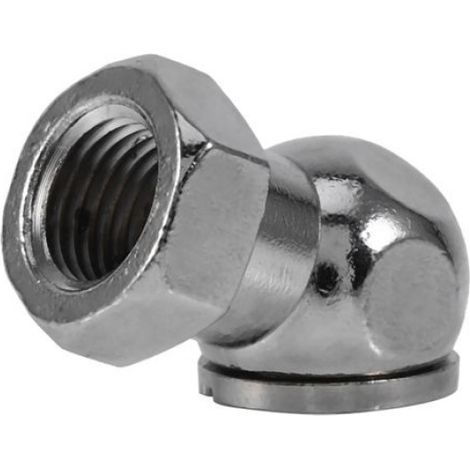 Mandrin À Air - Connecteur De Valve De Gonflage Pneu - Tête À 45° - Filetage Femelle NPT 1/4 Pouces - Acier - Pour Voiture Et Véhicules (1/5)