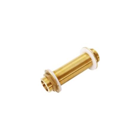 Raccordo deflettore in ottone G3/4, raccordo per tubi G3/4, per serbatoi d'acqua, ottone placcato oro. - Crezuo