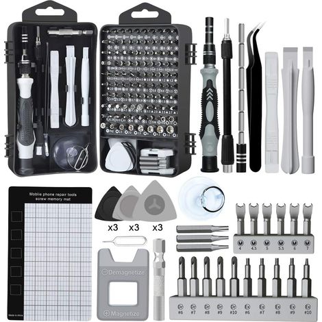 138in1 mini tournevis de précision Kit de mémoire magnétique pour la fixation d'un ordinateur portable iPhone PC Macbook Xbox (1/5)