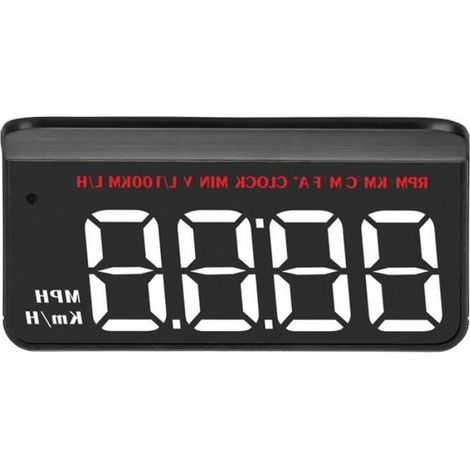 Affichage Tête Haute - HUD OBDII - Affichage Vitesse Voiture - Projection Pare-Brise - Compteur Numérique Universel - 1 Pièce (1/3)
