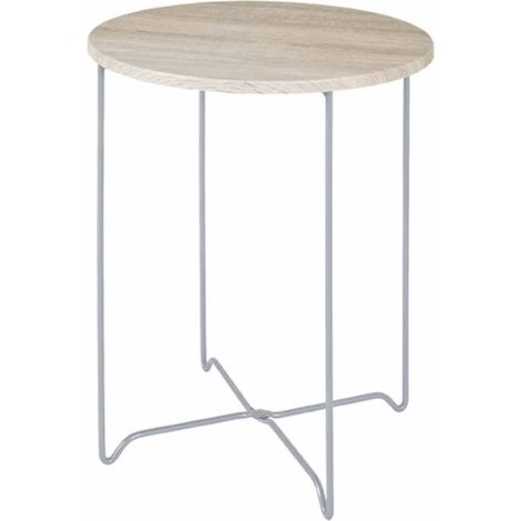 Table d'Appoint en Bois "Silky" 52cm Naturel (1/2)