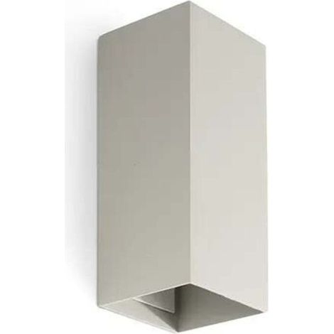 AMXCNOY Applique murale carrée lisse grise 40548