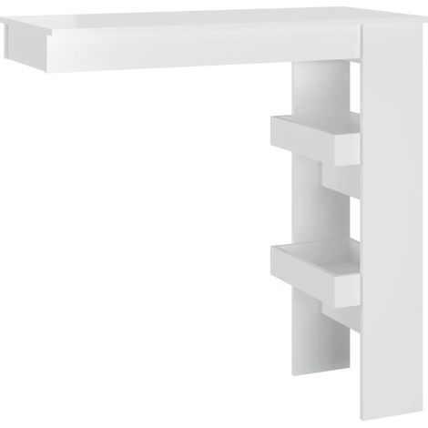 Maison Exclusive - Bancone da Muro Bianco Lucido 102x45x103,5 cm Legno Compensato