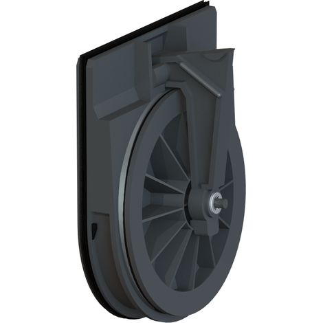 Válvula antirretorno móvil completa con inserto y hoja, diámetro 125 mm