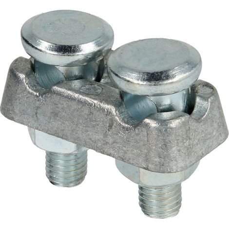 Werit Borne de raccordement pour piquet de terre profilé 2x raccords pour 8-10 mm²