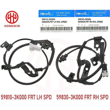 Capteur de vitesse de roue ABS avant gauche et droit authentique N° : 59810-3K000, 59830-3K000 pour Hyundai Sonata 2005-2009 Azera 2006-2011 (jeu) (1/5)