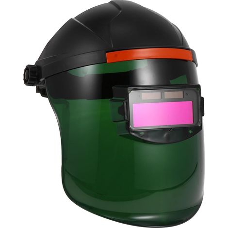 Masque de Soudage à Assombrissement Automatique Écran Facial Transparent en Polycarbonate Casque de Sécurité pour Soudeur Protection Tête Vision Directe Adapté Soudure (1/5)