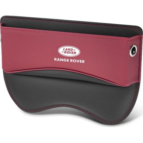 Boîte de rangement en cuir pour siège auto (pour rouge) compatible Range Rover Discover 3/4 Executive Evoque Defender Freelander 2018 (1/5)