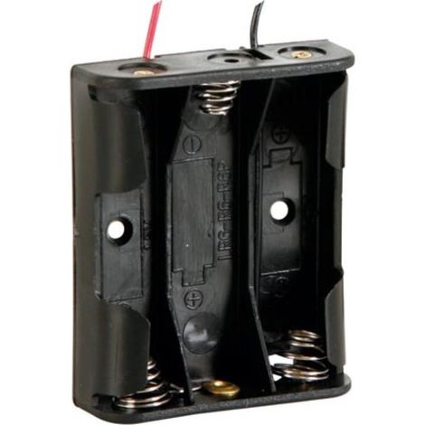 Velleman BH331A Support de pile 3x LR6 (AA) raccordement par fils (L x l x H) 58 x 48 x 17 mm (1/3)