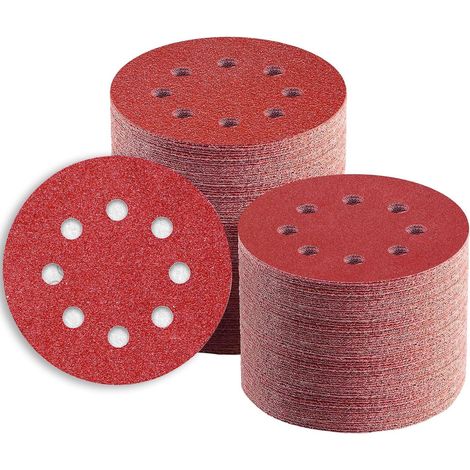 Schleifpapier 125 Klett 8 Loch 220 Körnung 220 K&xF6rnung 110.0 (1/5)