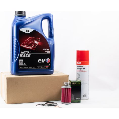 Kit Entretien Vidange Standard pour MV AGUSTA F4 1000 de 2012 à 2019 - ELF MOTO 4 RACE 10w60 4L