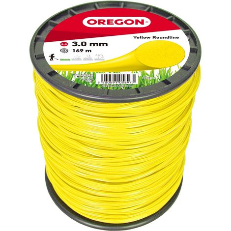 Fil de débroussailleuse 3 mm Jaune Rond, 3.0mm x 169m