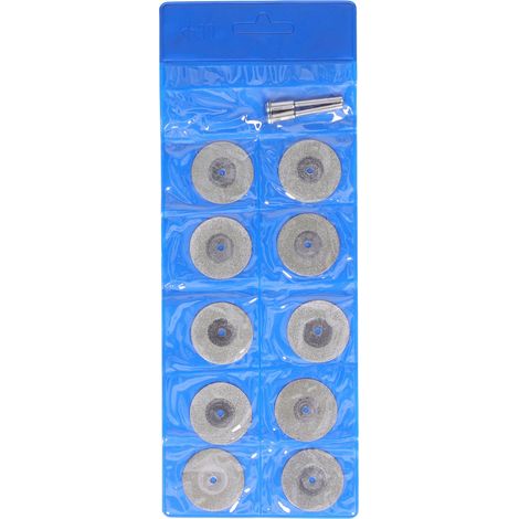 Lot de 10 disques diamantés fins 30mm pour meuler et polir bois, métal, pierre, avec tige ronde (1/5)