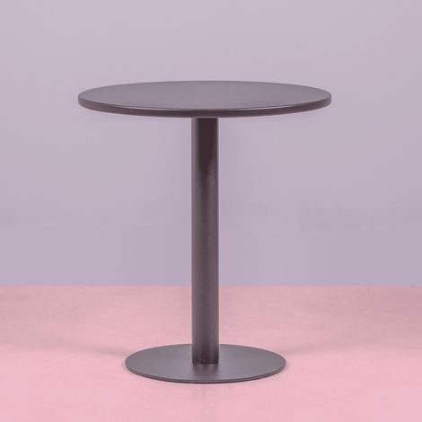 Nest Dream - Table haute industrielle en acier - Brandon - Noir (1/3)