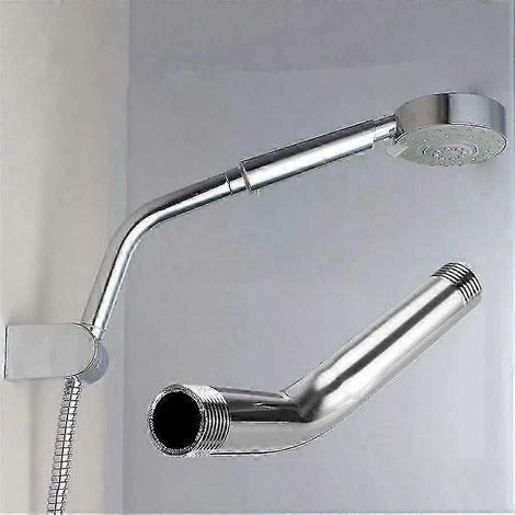 Pommeau de douche mural acier inoxydable résistant (1/5)