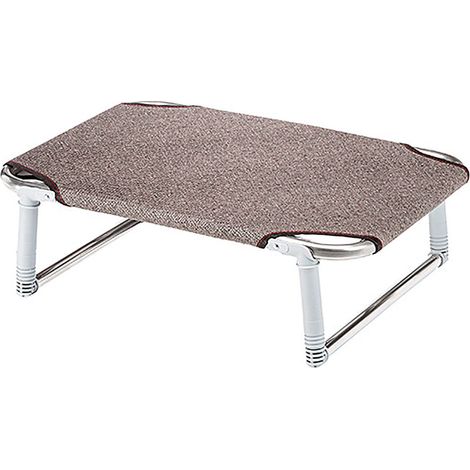Ferplast DREAM  Petit lit en aluminium avec toile synthétique - 4 mesures. Variante 60 - Misure: 62 x 44 x h 18 cm - Taupe