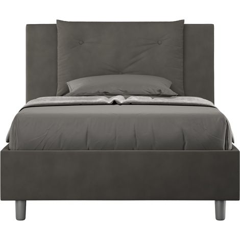 Letto Singolo 80x190 cm Senza Rete Appia Grigio (1/5)