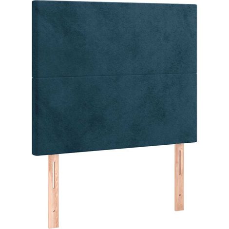 Maison Exclusive - Cabecero de cama azul oscuro 90x5x118/128 cm T