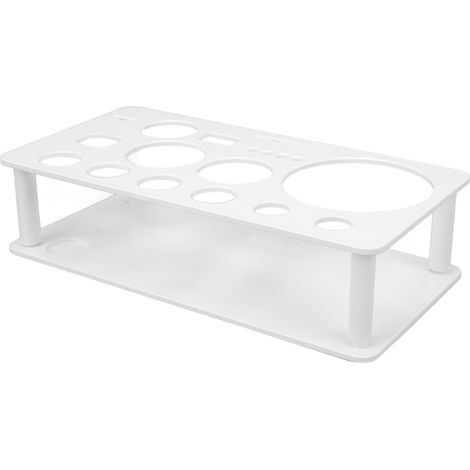 Kit da barman, portautensili da bar staccabile, compatto, inodore e versatile, realizzato in plastica bianca, di grandi dimensioni, per bar domestico (1/5)