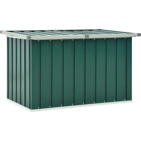 Vidaxl – Coffre de jardin en acier galvanisé 109x67x65 cm – Rangement extérieur pour coussins et outils – Design intemporel et facile à monter