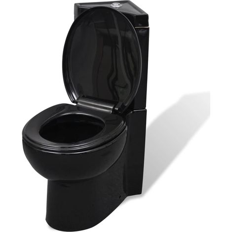 WC Cuvette,Toilette design intemporel céramique Noir -BV39777 (1/5)