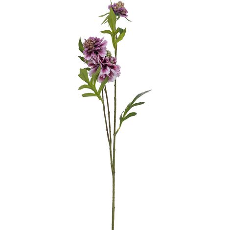 Planta rama de escabiosa decorativa artificial rosa 21x17x65h cm (1/5)