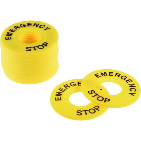 sourcing map 20pcs 22mm Dia Interne Panneau arrêt urgence remplacement interrupteur (1/4)