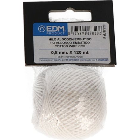 Fil de coton intégré 50g/120m blanc