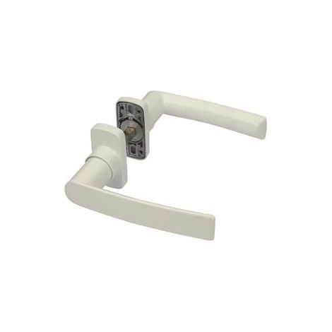 Doppelter Türdrücker Hera FAPIM - Profil 40 bis 55 mm - Quadrat von 8 - weiß - 2041I32-